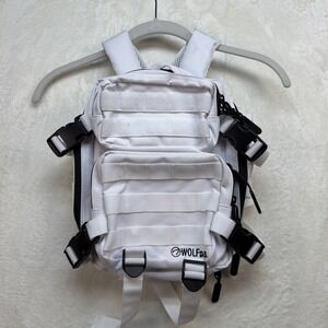 WOLFpak 9L Mini Tactical Backpack White MOLLE Gym Daypack EDC Utility Pack